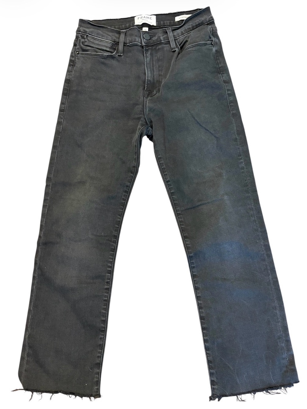 Frame Le High Straight Jeans Women's Size 27 In Mallard Wash Straight Denim